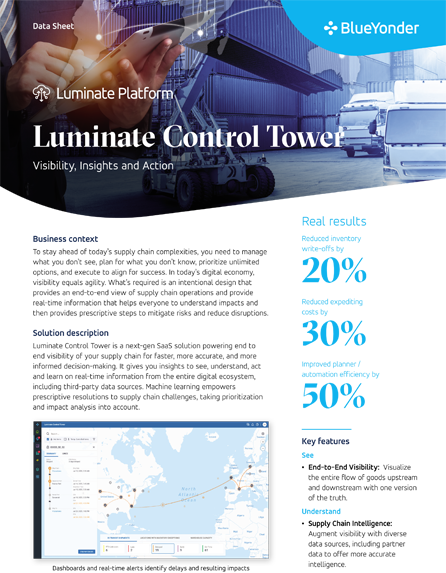 How Luminate Control Tower Helps With End-to-End Supply Chain Visibility
