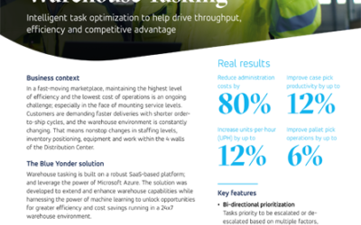 Blue Yonder Warehouse Tasking: Optimization to Drive Throughput & Competitive Advantage