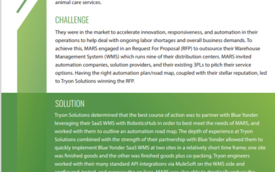 Partnering to Win – How Tryon Solutions & Blue Yonder quickly implemented Blue Yonder SaaS WMS.